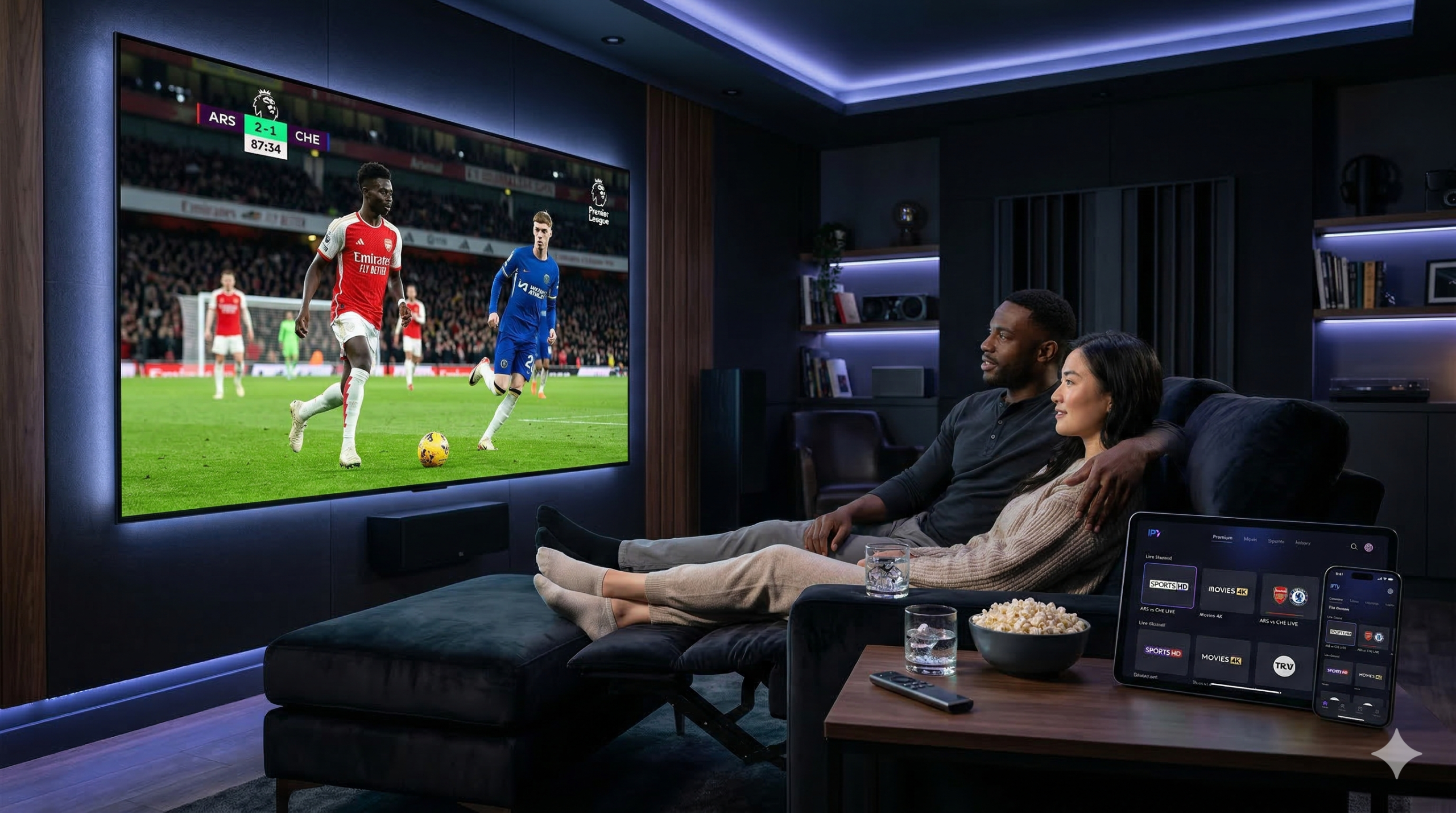Premium IPTV streaming on TV and mobile devices